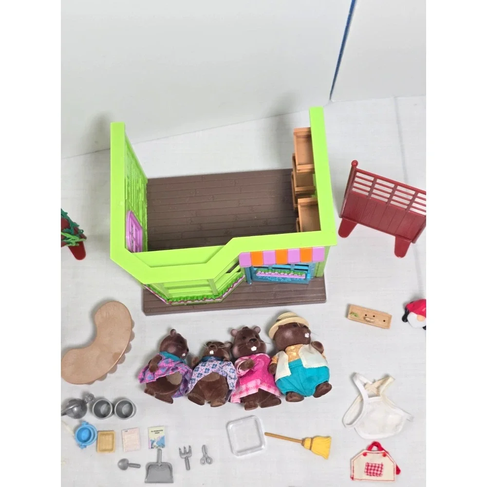Li'l Woodzeez-Li'l Petals Flower Shop Playset Accessories Critters Beavers Set